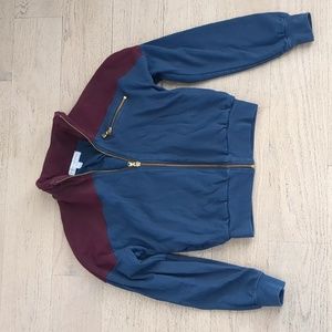 Spiritual Gangster So Fly Color Block Zip Up Jacket, Small